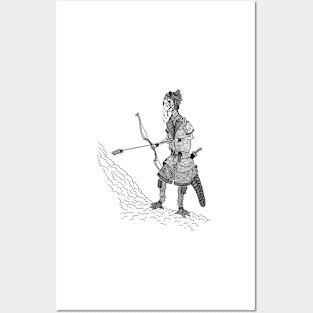 Female archer of the Swamp Army Posters and Art